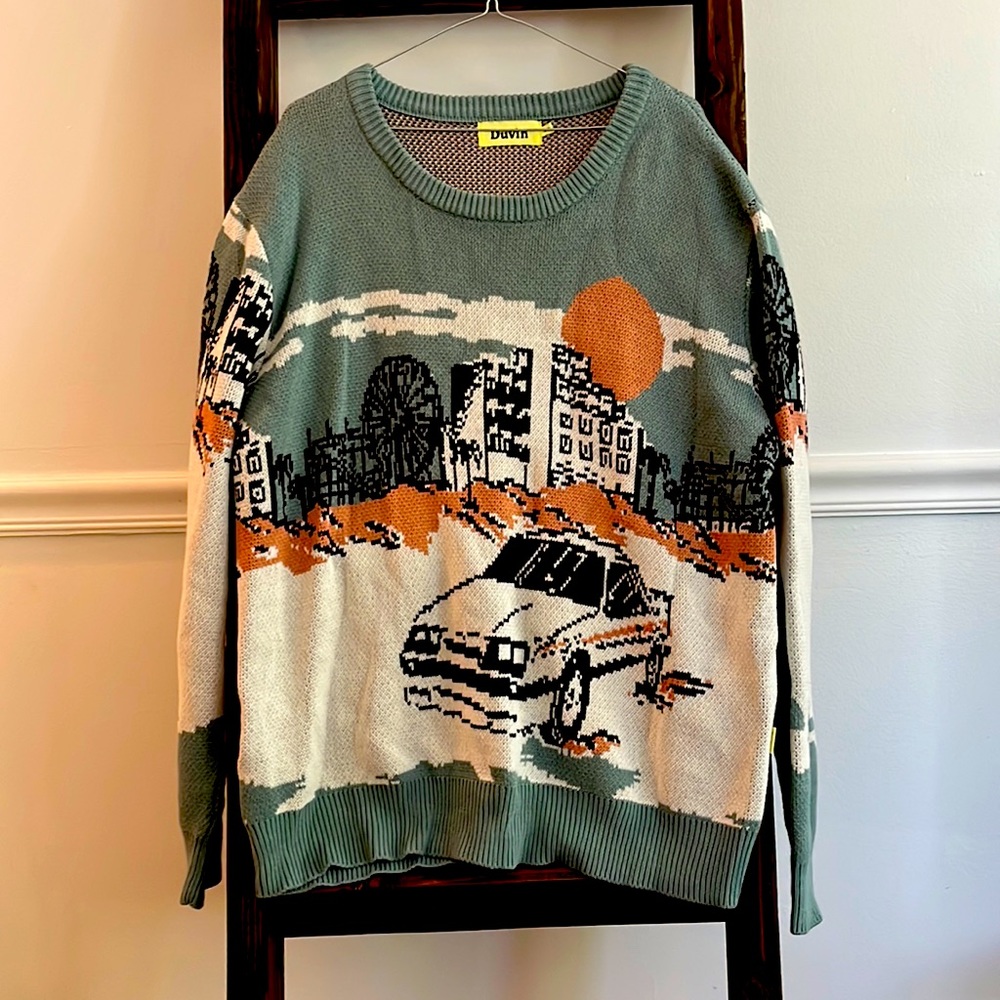 Duvin cable Knit sweater men’s size XL